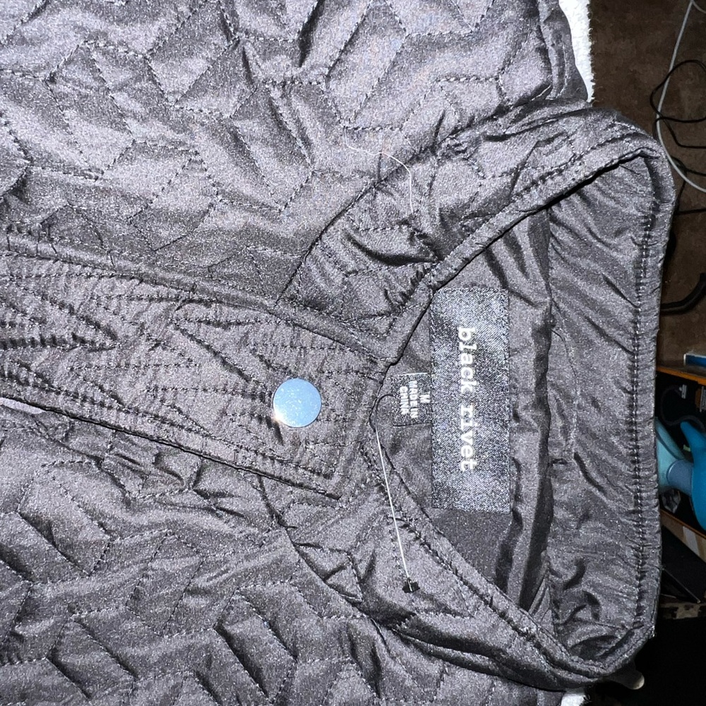 Black Rivet Quilted Jacket